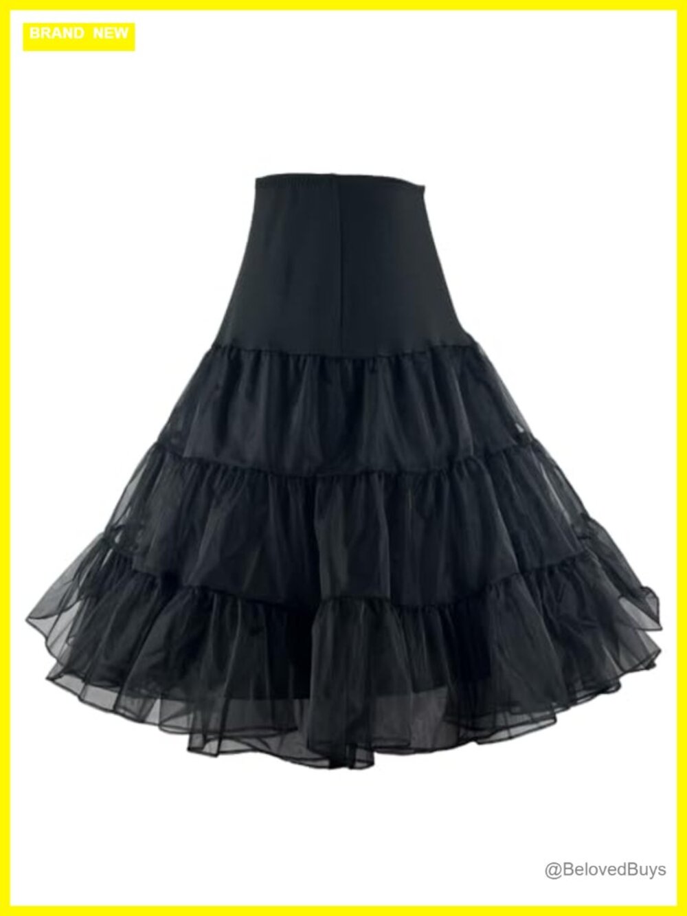 Vintage Petticoat Crinoline Rockabilly Tutu Skirt Slip Knee Length